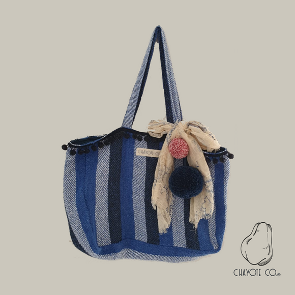 Bolsa Pitahya - Azul y negro