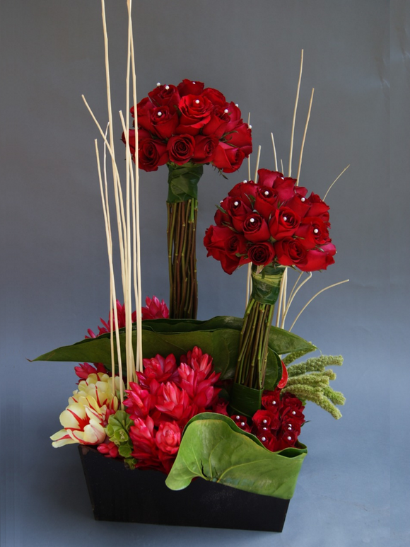 Rosa y perlas